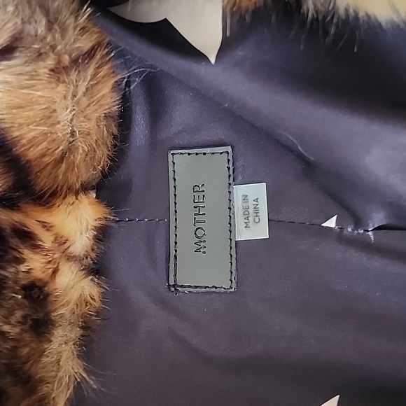 Mother Cropped Leopard Faux Fur Jacket - Picture 2 of 7